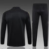 2024/2025 Real Madrid Half-Pull Tracksuit Black