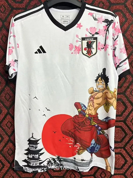 24-25 Japan Special Edition Fans Soccer Jersey (剑士) (One Piece Luffy)