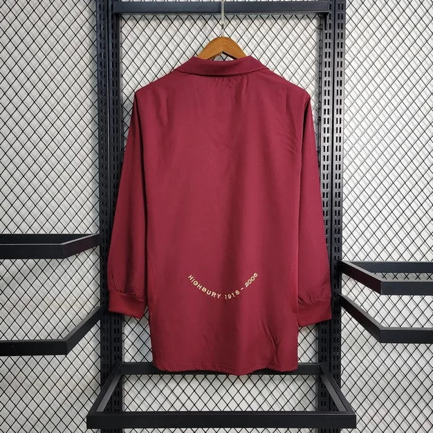 2005/2006 Arsenal Home Long Sleeve Retro Football Shirt image 2