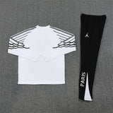 2025/2026 PSG Paris Saint-Germain White Half-Pull Tracksuit