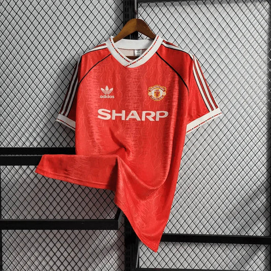 1990/1992 Manchester United Retro Home Football Shirt
