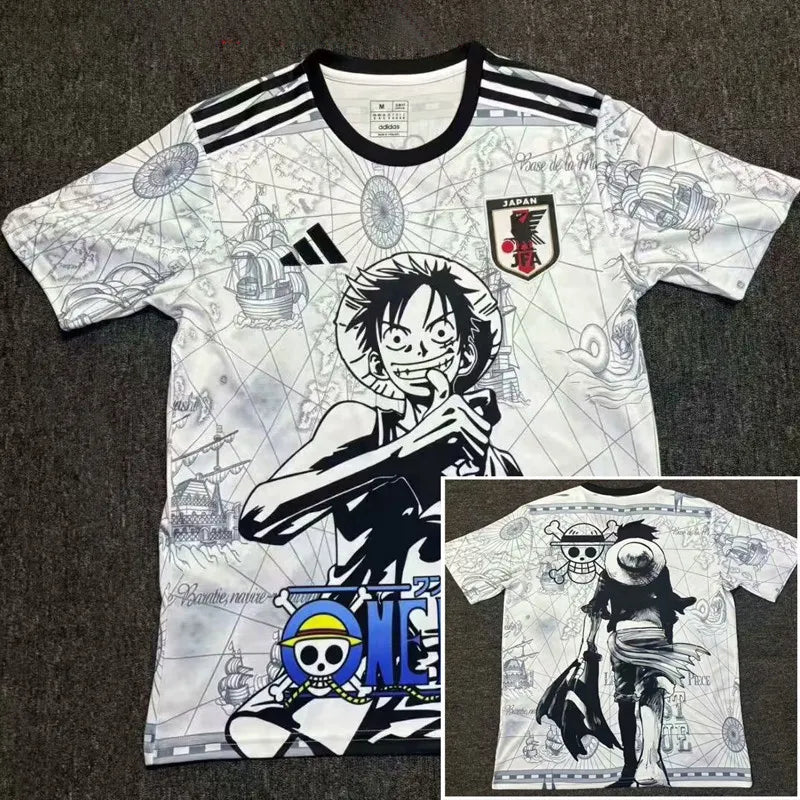 24-25 Japan Special Edition Fans Soccer Jersey (草帽路飞) (One Piece anime Luffy)