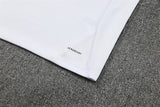 2025/2026 Real Madrid Half-Pull White and Blue Tracksuit