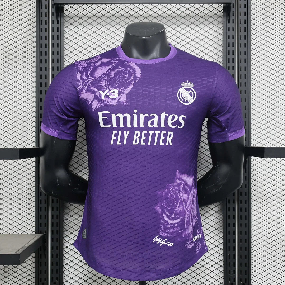 2023/2024 Real Madrid Y-3 Purple Special Edition Player Version Football Shirt image 1