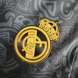 2023/2024 Real Madrid Black Gold Monogram Special Edition Football Shirt image 6