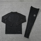 2022/2023 PSG Paris Saint-Germain Full Black Half-Pull Tracksuit