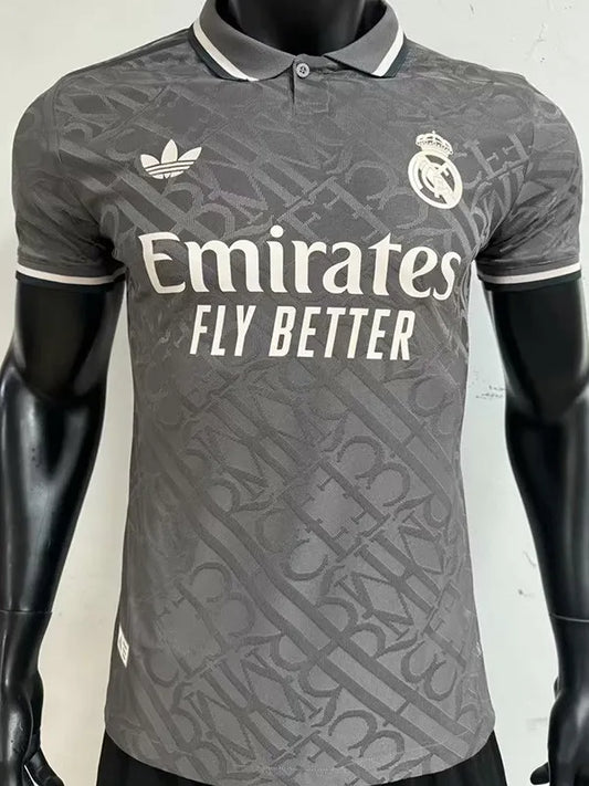 Maillot de football RMA gris version troisième joueur 24-25