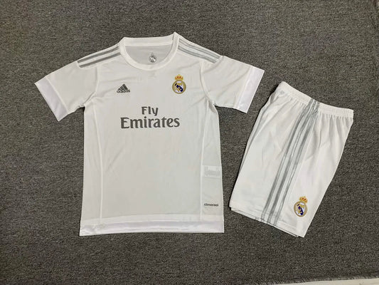 2015/2016 Kids Real Madrid Home Retro Football Shirt image 1