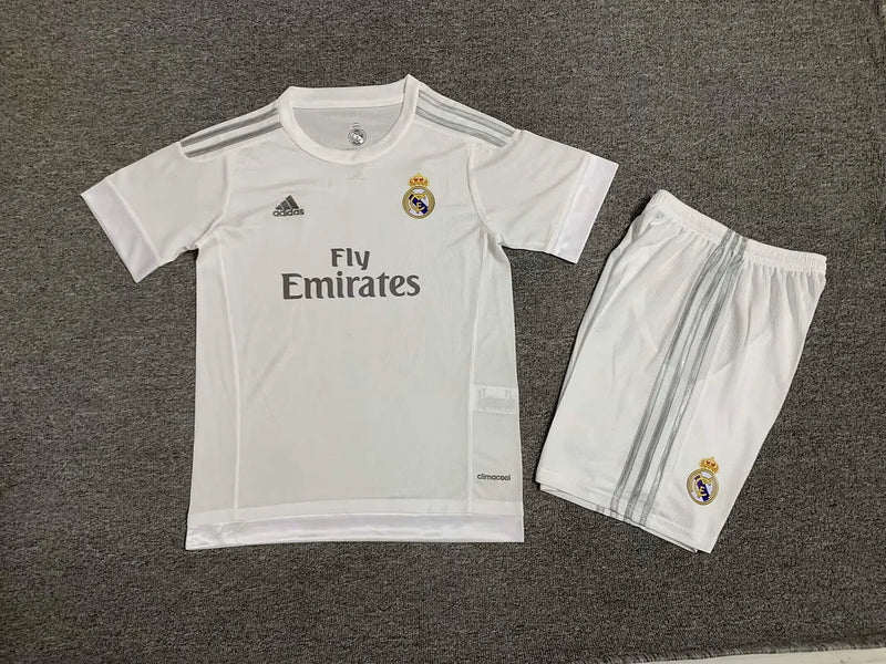 2015/2016 Kids Real Madrid Home Retro Football Shirt image 1