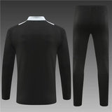 2024/2025 Manchester United Half-Pull Training Wear Black Football Shirt