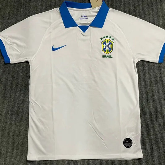 2019-2020 Brazil White Away Retro Soccer Jersey