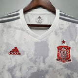 2020 Spain White Away Football Shirt