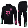 2023/2024 Bayern Munich Half-Pull Tracksuit Black