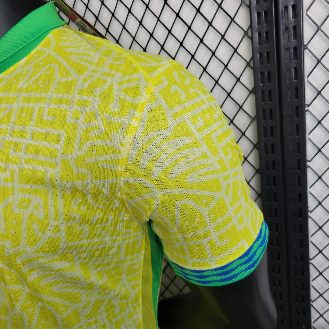 2024 Brazil Home Player Version Football Shirt image 8