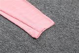 2021/2022 PSG Paris Saint-Germain Half-Pull Tracksuit Black Pink Sleeves