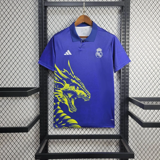 2025/2026 Real Madrid Blue Dragon Special Edition Football Shirt