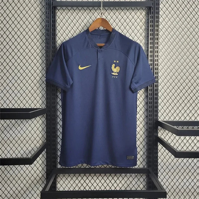 2022 France Home World Cup Football Shirt image 1