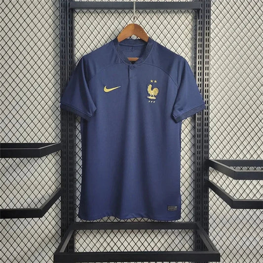 2022 France Home World Cup Football Shirt image 1