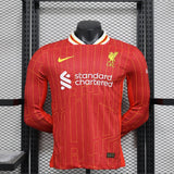2024/2025 Liverpool Long Sleeve Home Football Shirt - Player Version image 1