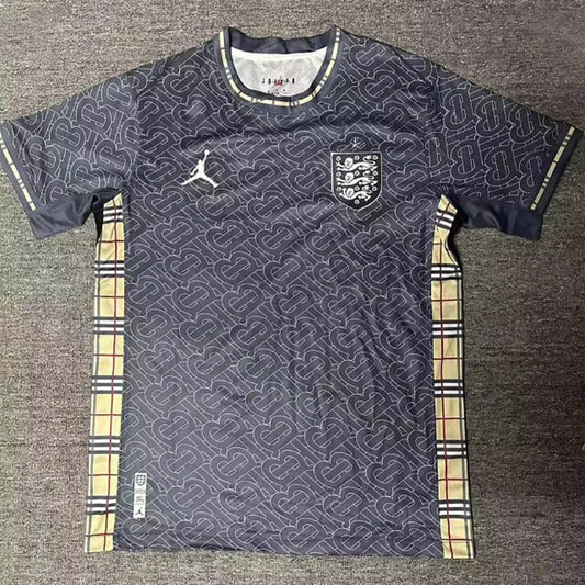 24-25 England Black Grey Special Edition Fans Soccer Jersey