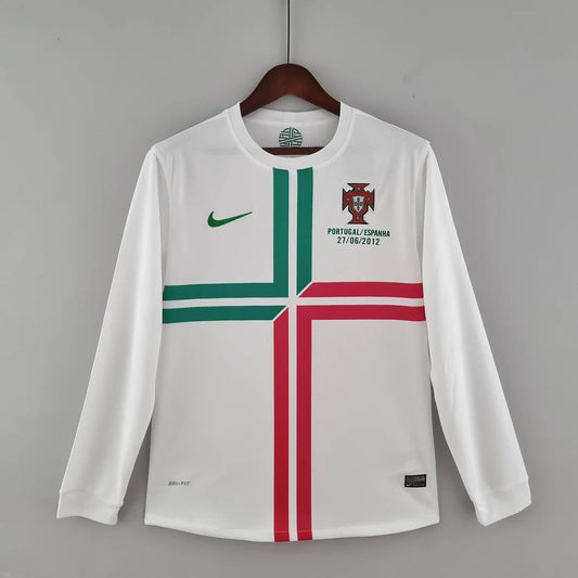 2012 Retro Long Sleeve Portugal Away Football Shirt image 1