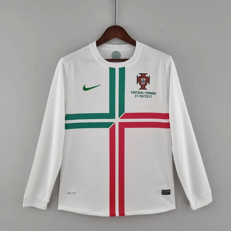 2012 Retro Long Sleeve Portugal Away Football Shirt image 1