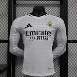 2024/2025 Real Madrid Home Long Sleeve Football Shirt image 1