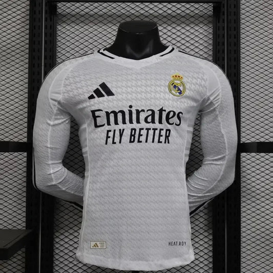 2024/2025 Real Madrid Home Long Sleeve Football Shirt image 1