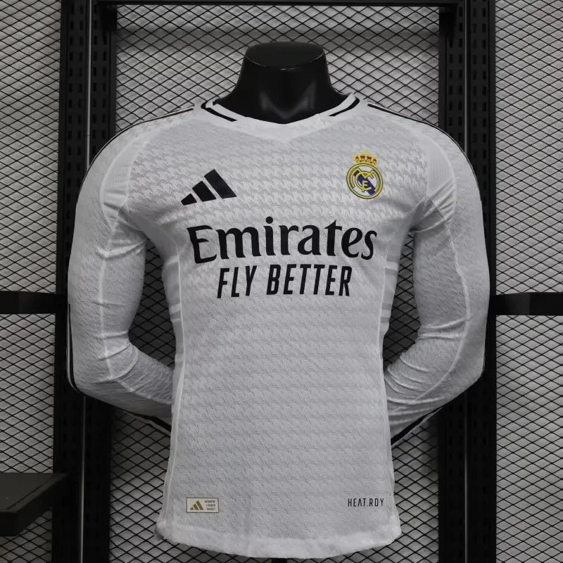 2024/2025 Real Madrid Home Long Sleeve Football Shirt image 1
