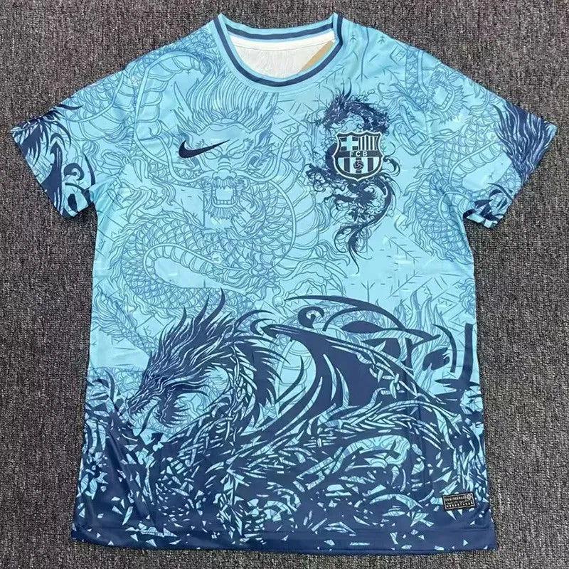 2026 Barcelona Azure Dragon Edition Fans Training Shirts