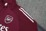 2025/2026 Arsenal Half-Pull Black Grey Tracksuit