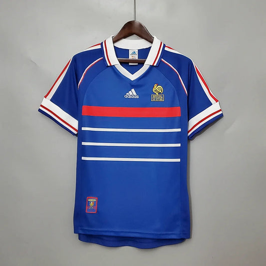 1998 France Home Retro Football Shirt image 1