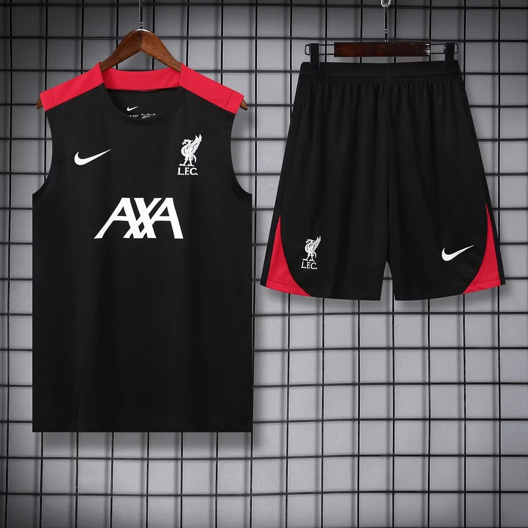 2024/2025 Liverpool Black Red Pre-Match Training Set image 1