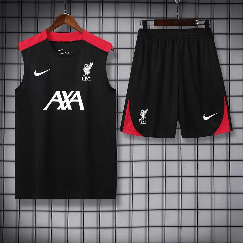 2024/2025 Liverpool Black Red Pre-Match Training Set image 1