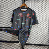 2024 Portugal Black Training Football Shirt image 3