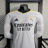 2023/2024 Real Madrid Home Long Sleeve Football Shirt image 3