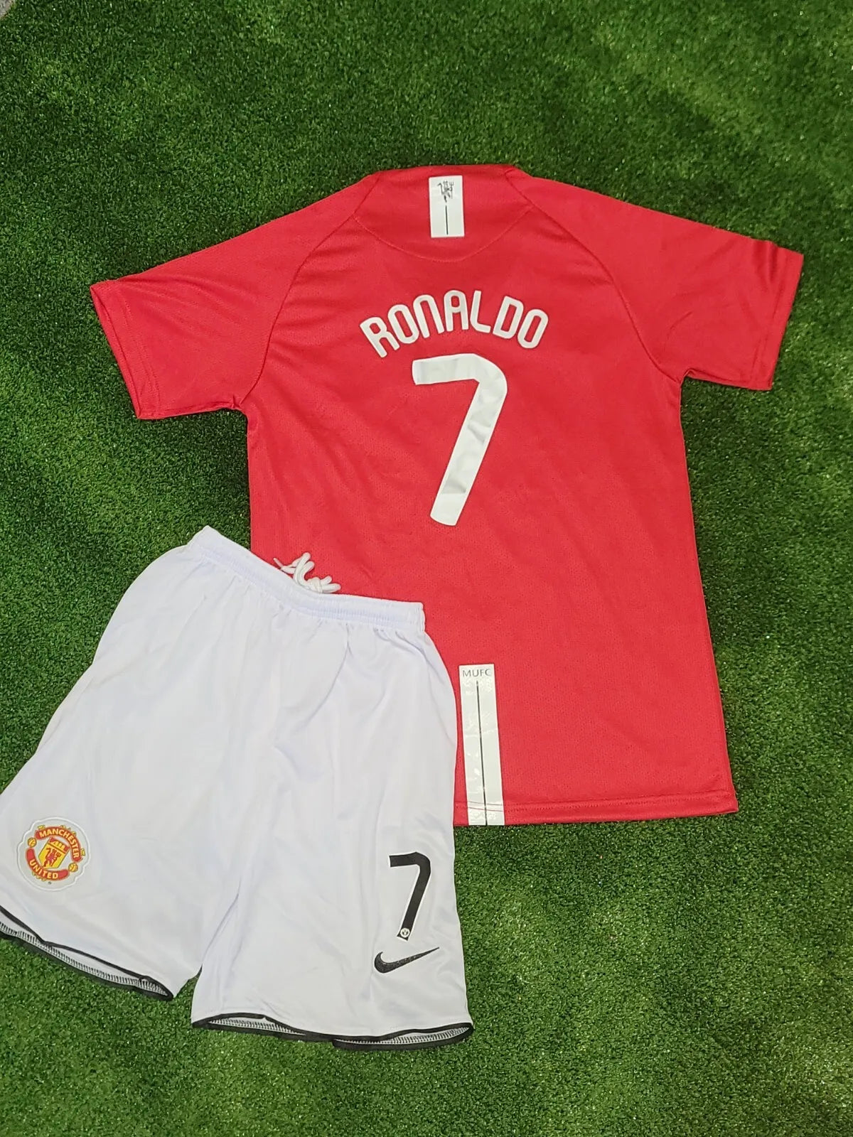 2007/2008 Manchester United Retro Home Football Shirt - Kids